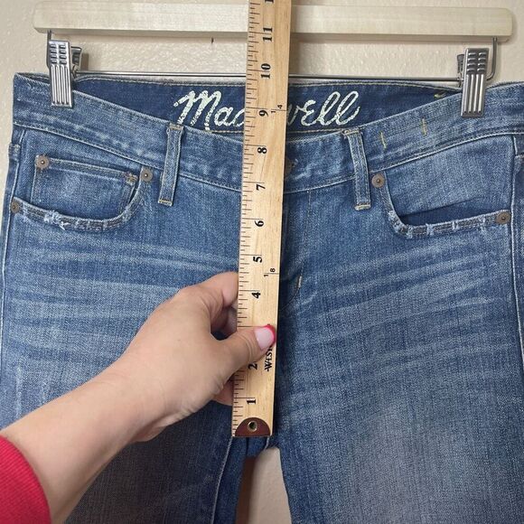 Madewell Jeans Women's 28X34 Blue Rail Straight Low Rise Denim Casual - Picture 4 of 12